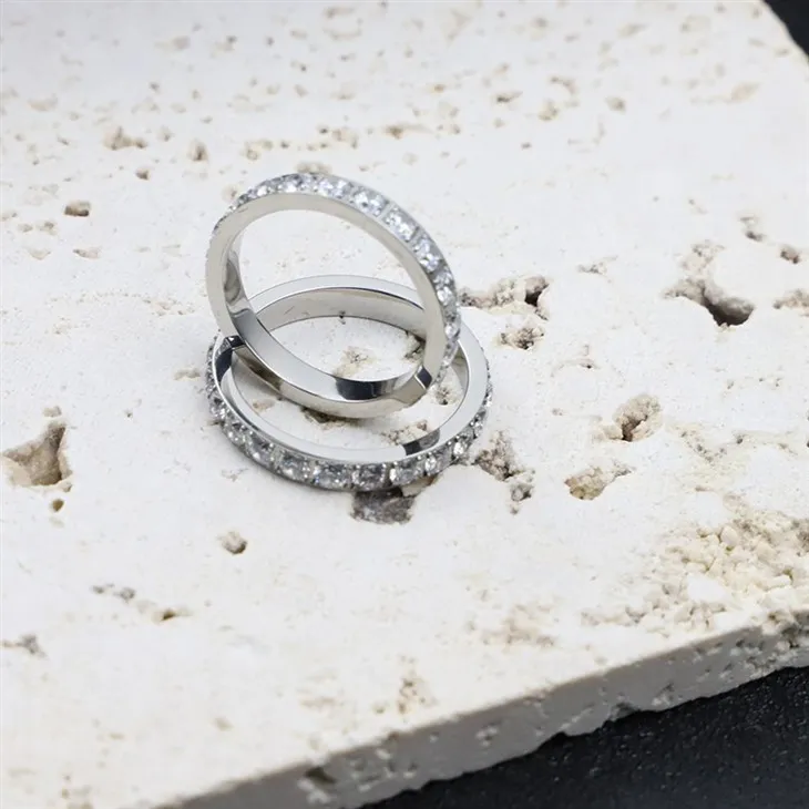 Pavé Zircon Slim Eternity Band Ring price